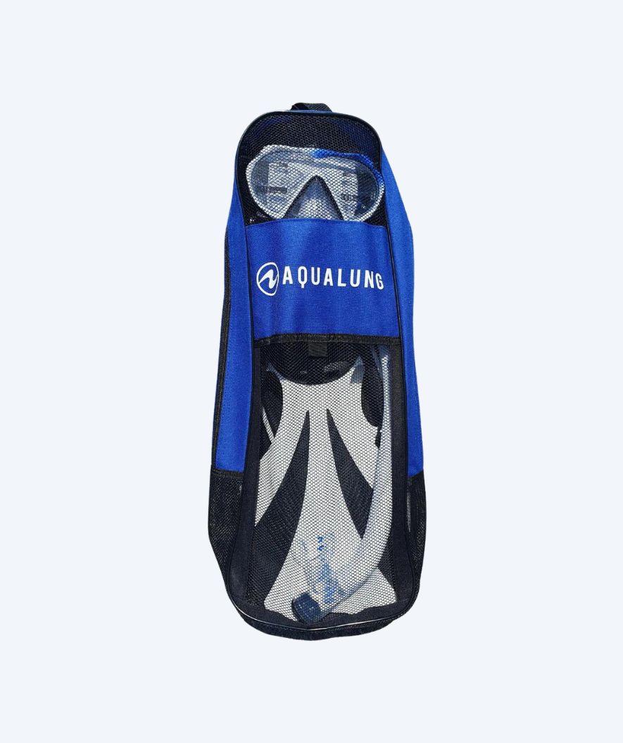 Aqualung zestaw maska + rurka + płetwy do snorkelingu dla dorosłych - Compass - Czarny/biały - Image 4
