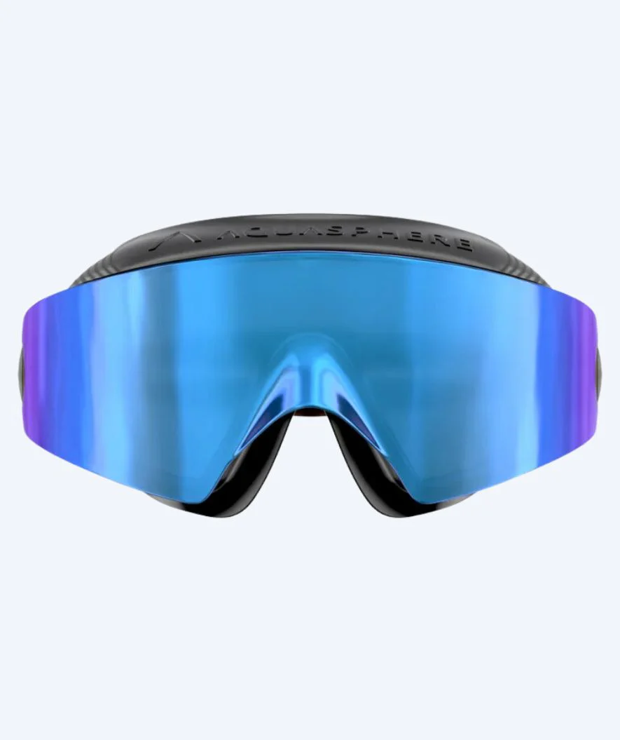 Aquasphere maska do pływania - DEFY. Ultra Indigo - Czarny/niebieski (Lustrzane soczewki) - Image 3