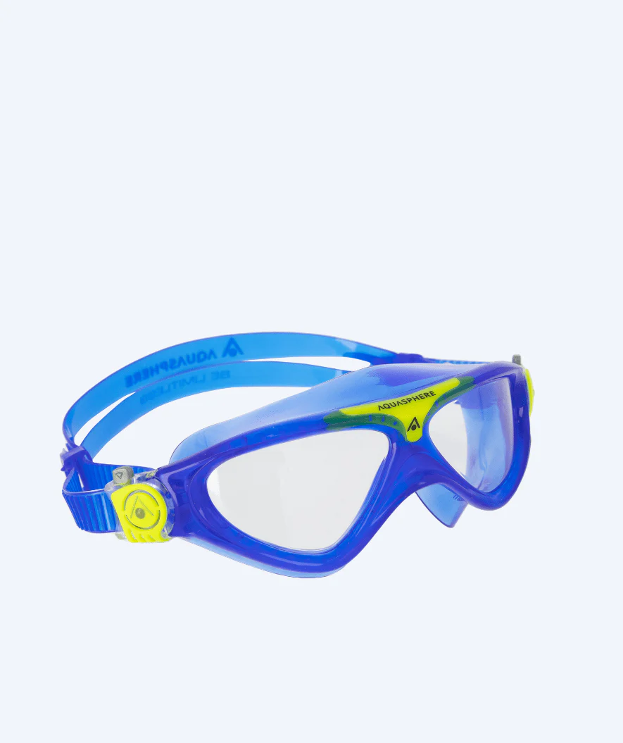 Aquasphere okulary do nurkowania dla młodzieży (6-15 lat) - Vista - Niebieski/zółty - Image 3