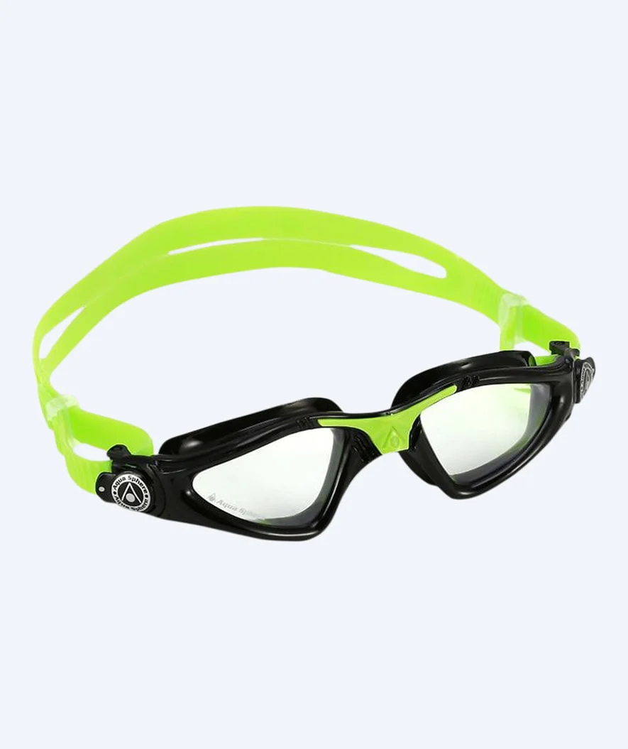 Aquasphere okulary do pływania dla dzieci (6-15) - Kayenne - Czarny/zielony