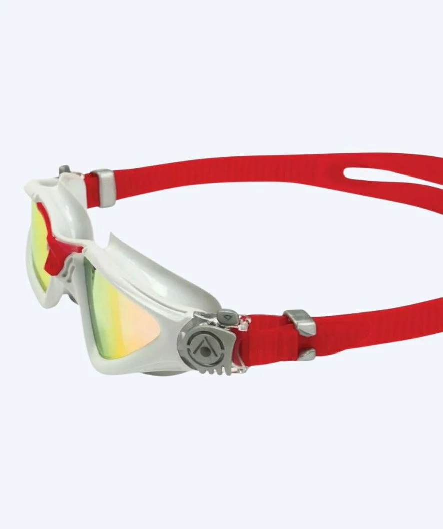 Aquasphere okulary pływackie treningowe - Kayenne Titanium - Czerwony/szary - Image 4