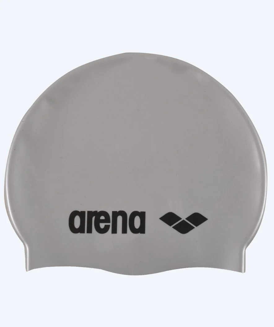 Arena czepek do pływania dla juniora (6-12) - Klasyczny silikon - Srebrny