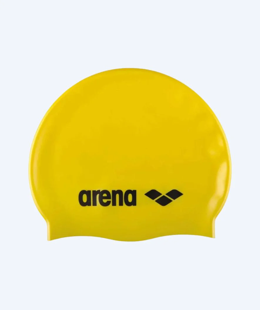 Arena czepek do pływania dla młodzieży (6-12) - Classic silikonowy - Żółty/czarny