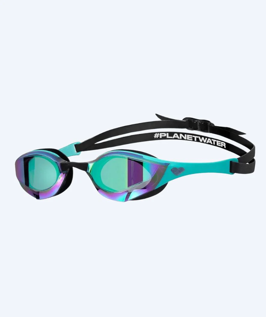 Arena Elite okulary do pływania - Cobra Edge SWIPE Mirror - Czarny/turkusowy
