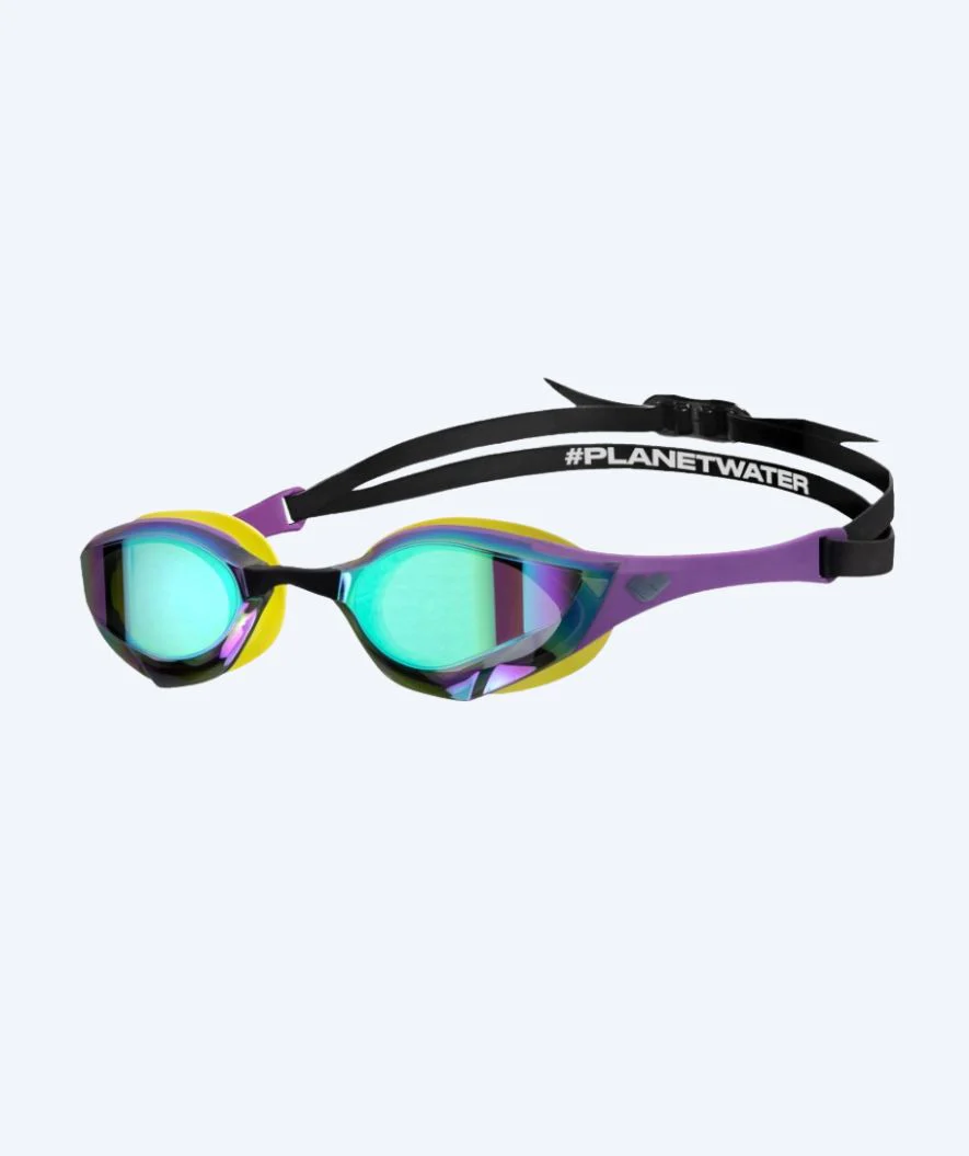 Arena Elite okulary do pływania - Cobra Edge SWIPE Mirror - Żółty/fioletowy