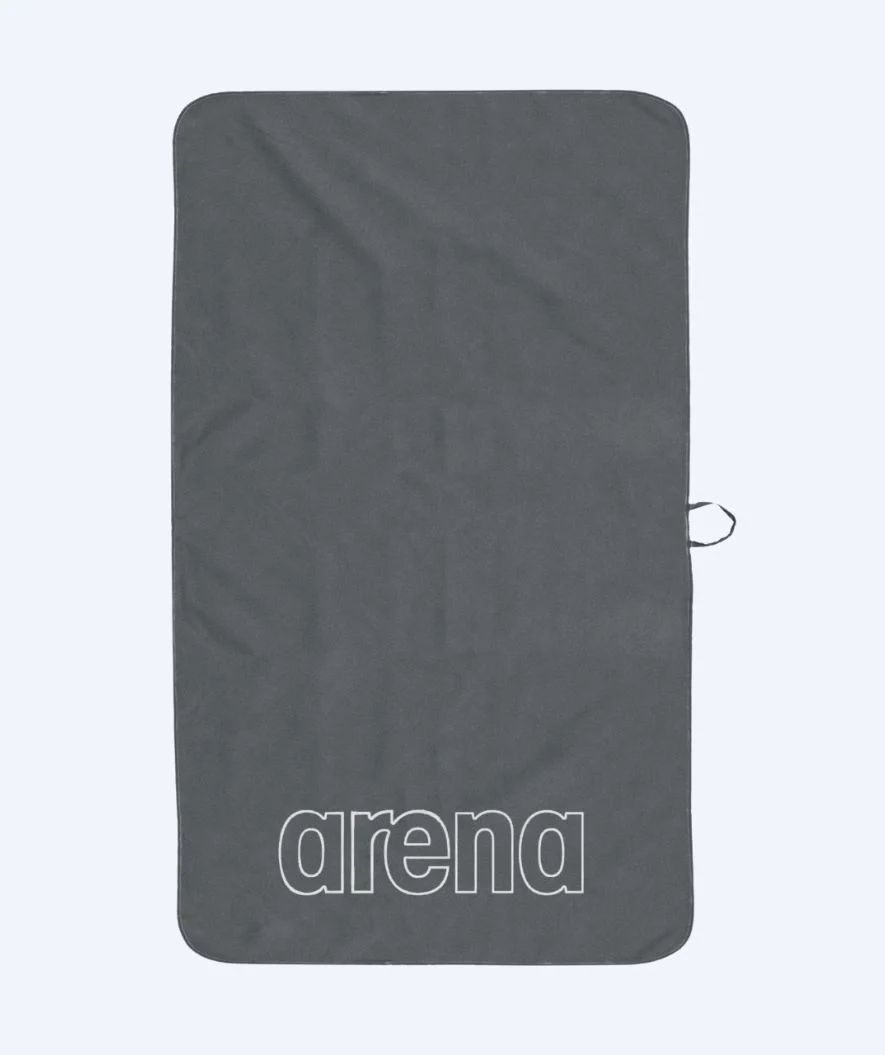 Arena ręcznik z mikrofibry - Smart Plus Pool - Szary/Biały