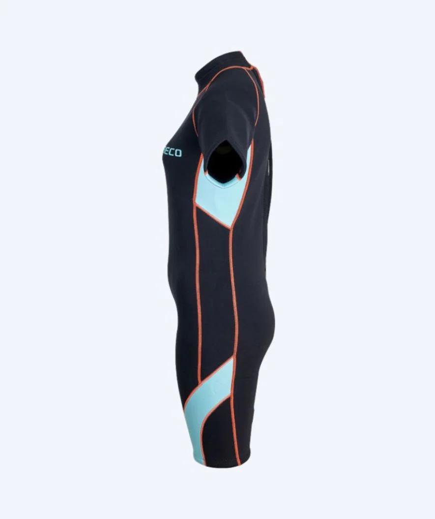 Beco damska pianka neoprenowa - Neoprene Shorty czarna/jasnoniebieska UV 50+ - Image 4