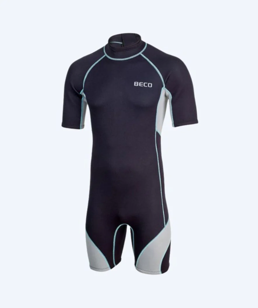 Beco męska pianka neoprenowa - Neoprene Shorty czarna/szara UV 50+