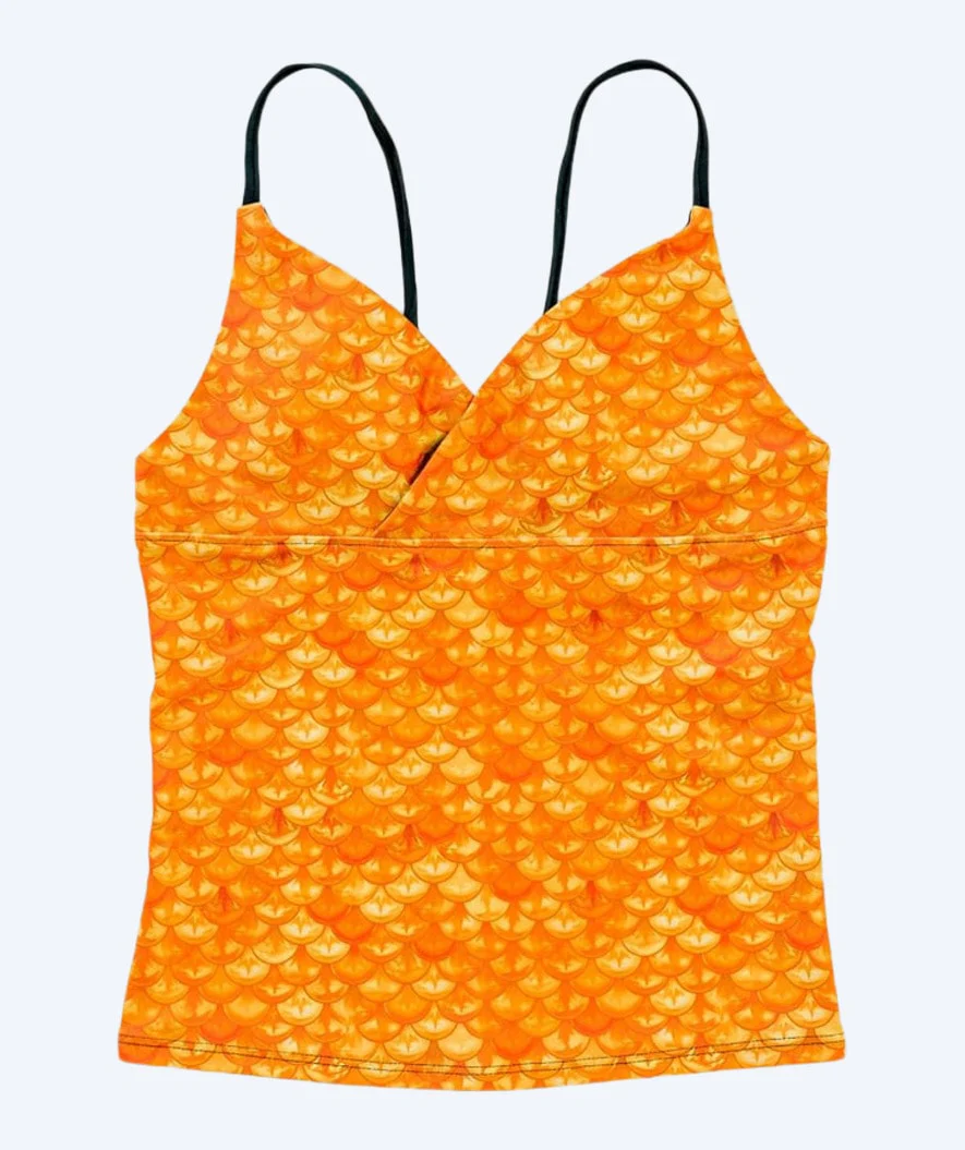 Fin Fun góra od tankini dla dziewczynek - Tropical Sunrise