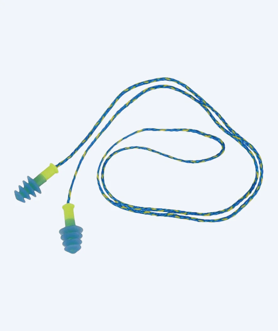 Mack´s zatyczki do uszu do pływania 1 pary - Ear Seals - Niebieski/żółty - Image 3