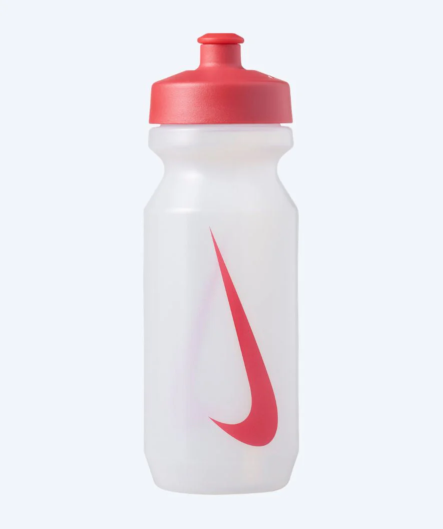Nike bidon - Big Mouth 2.0 - Przezroczysty/Czerwony