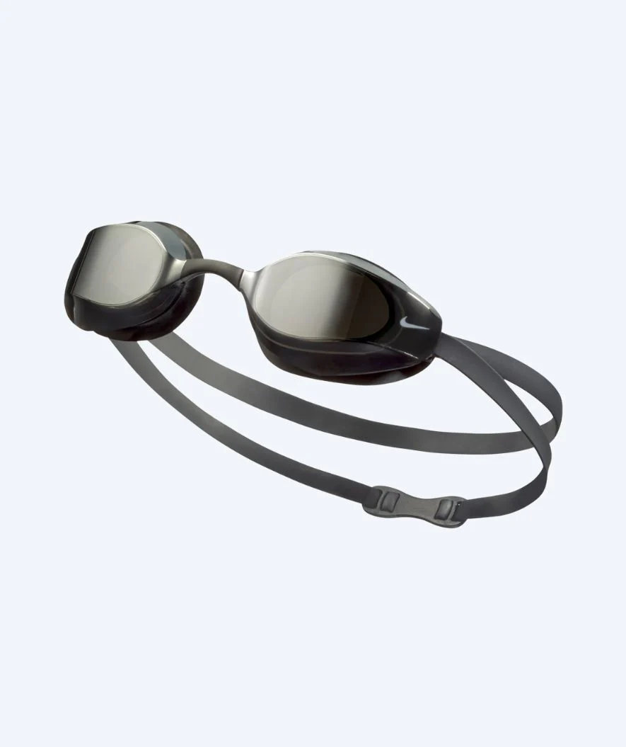 Nike Elite okulary do pływania - Vapor Mirror - Szary/Srebrny