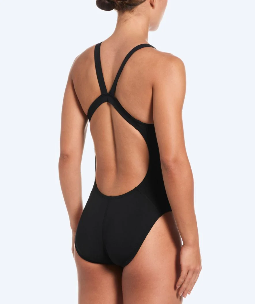 Nike strój kąpielowy dla kobiet - Hydrastrong Fastback - Czarny - Image 2