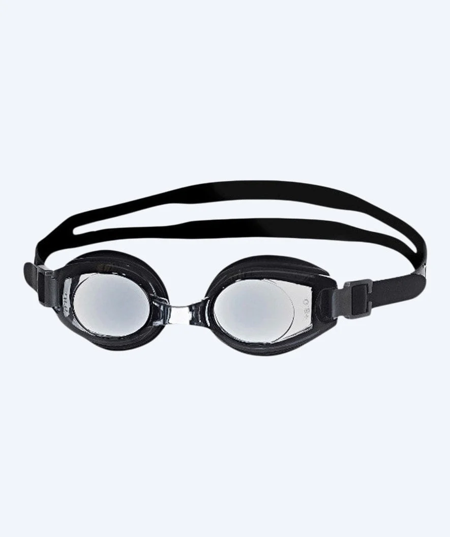 Primotec okulary do pływania dla dorosłych krótkowidzów - (-1.0) do (-8.0) - Czarny (dymna soczewka)