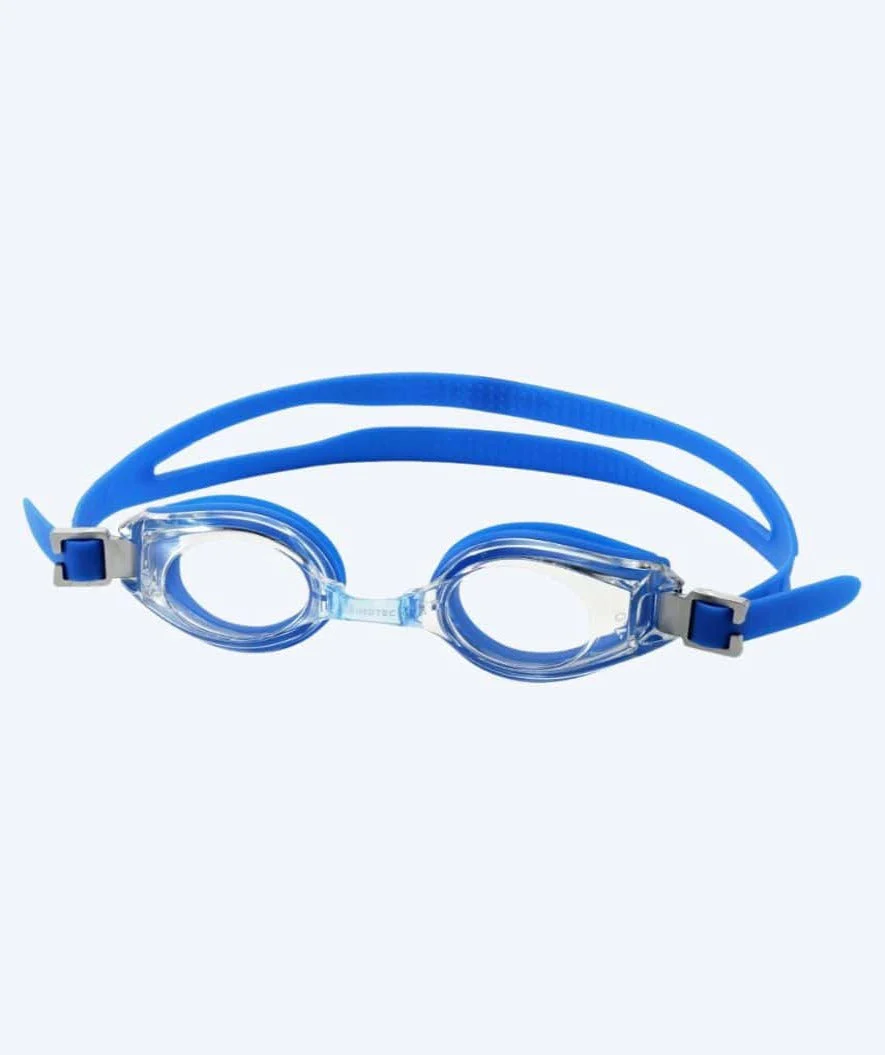 Primotec okulary pływackie korekcyjne dla dorosłych z mocą od (-1.0) do (-8.0) - niebieskie