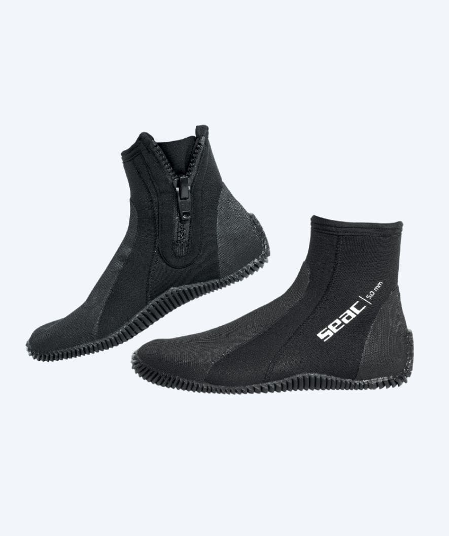 SEAC wysokie buty neoprenowe dla dorosłych - Regular - Czarny