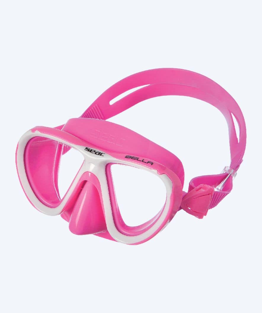 SEAC zestaw maska + rurka do snorkelingu dla dzieci (od 3 lat) - Bella - Różowy/Biały - Image 2