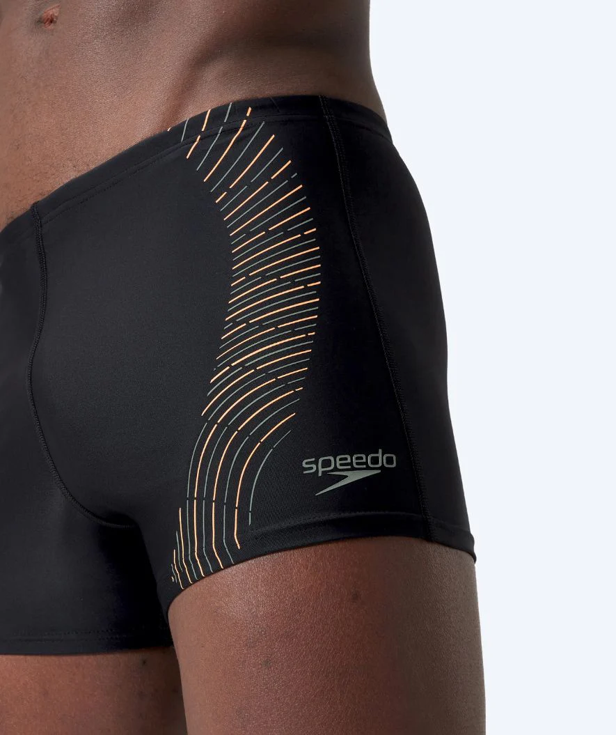Speedo bokserki kąpielowe dla mężczyzn - Duo Logo Print - Czarny/zielony - Image 3
