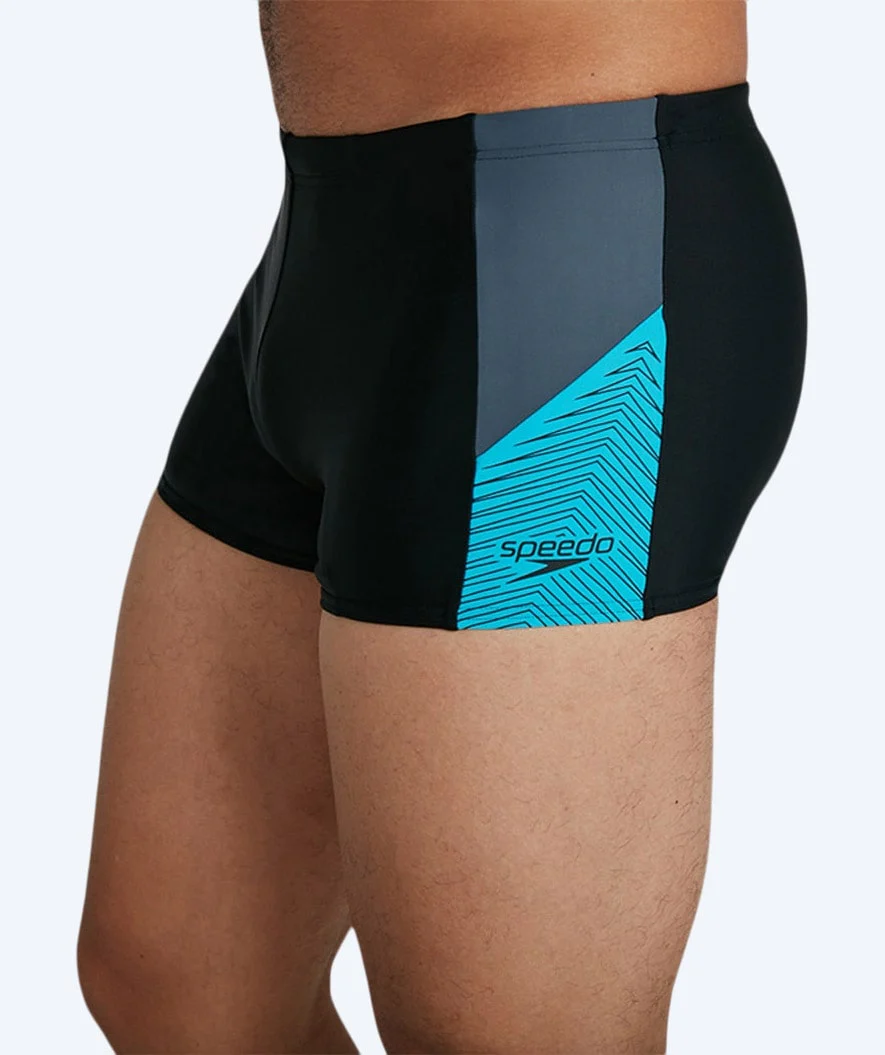 Speedo bokserki kąpielowe męskie - Dive - Czarny/niebieski - Image 4