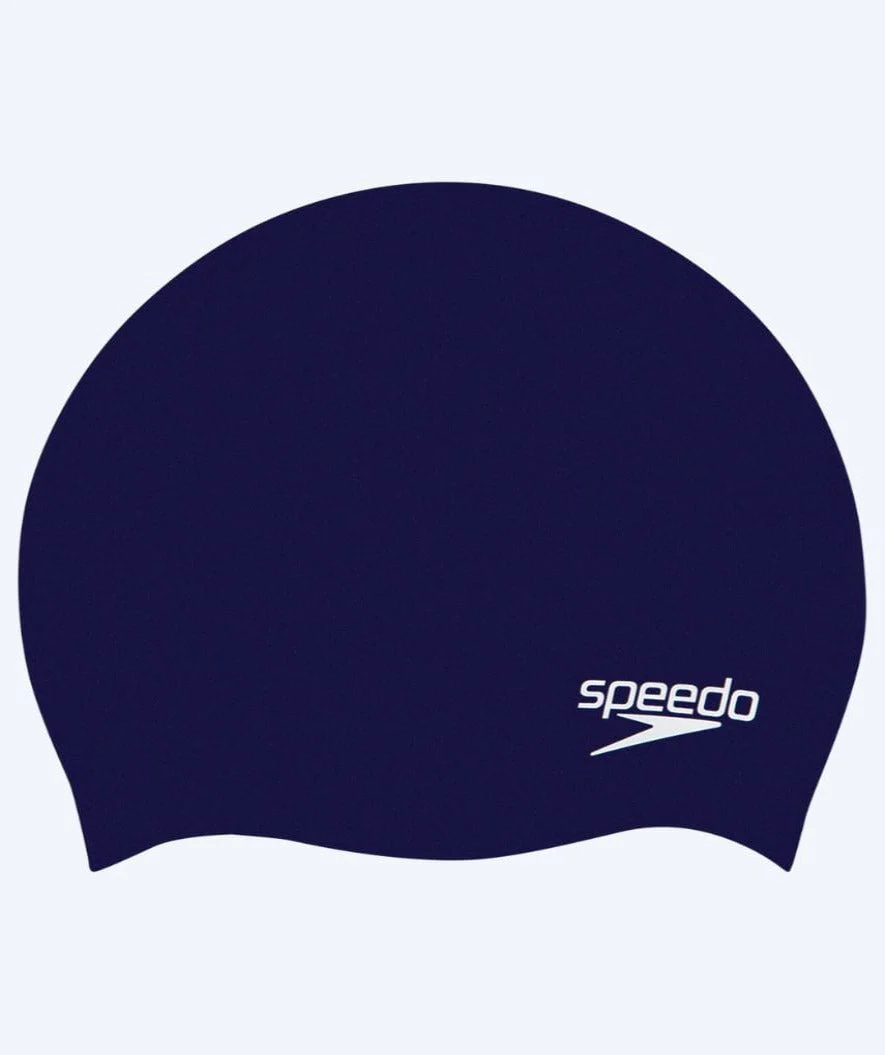 Speedo czepek do pływania dla juniora (6-16 lat) - Plain - Ciemnoniebieski