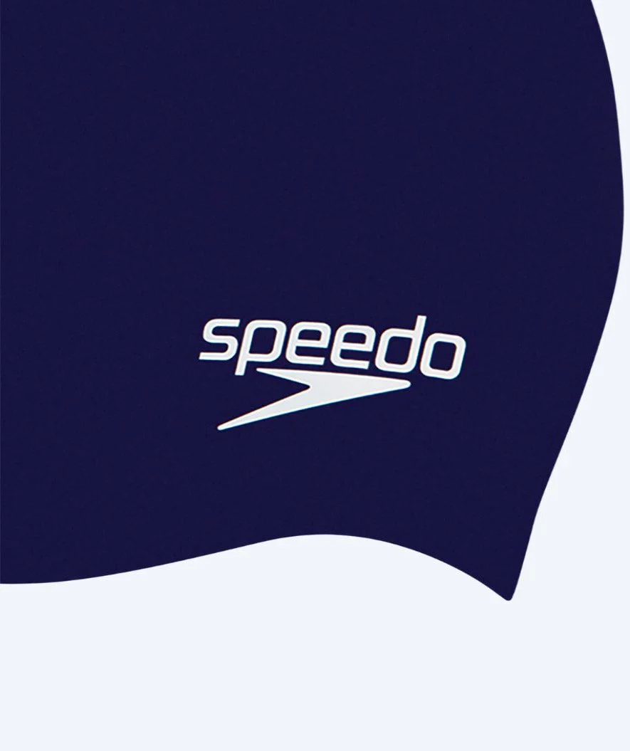 Speedo czepek do pływania dla juniora (6-16 lat) - Plain - Ciemnoniebieski - Image 2