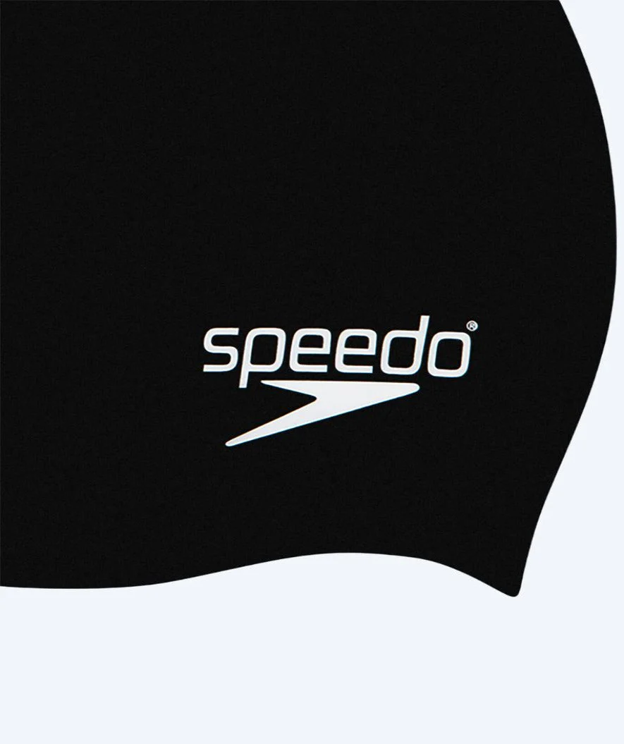 Speedo czepek do pływania dla juniora (6-16 lat) - Plain - Czarny - Image 2