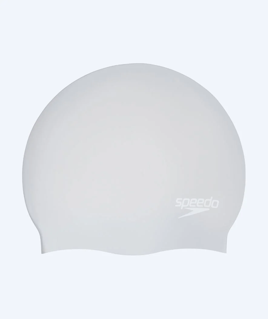 Speedo czepek do pływania na długie włosy - Srebrny/biały