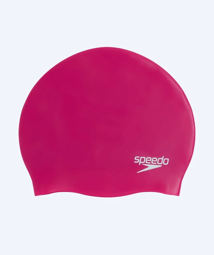Speedo czepek do pływania - Plain Moulded - Różowy