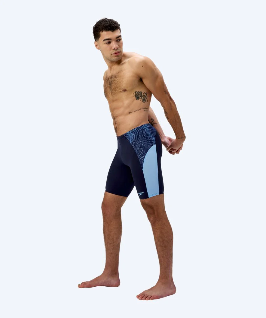 Speedo długie kąpielówki dla mężczyzn - Endurance Max Splice - Ciemnoniebieski/jasnoniebieski - Image 3