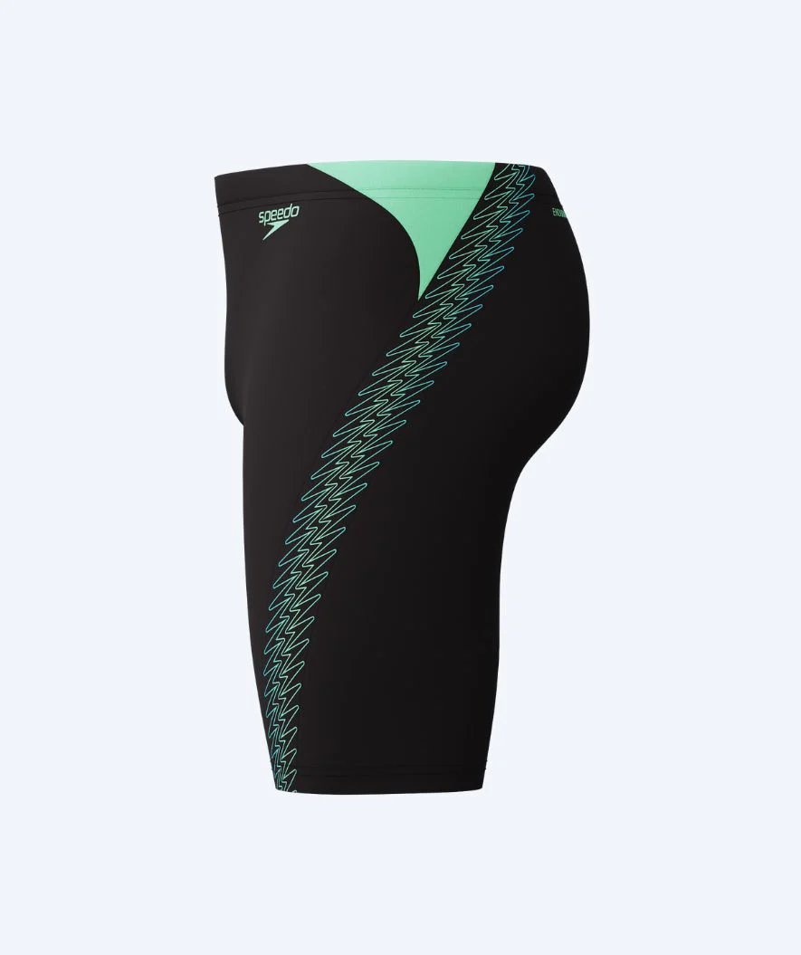Speedo długie kąpielówki dla mężczyzn - Hyperboom Splice - Czarny/zielony - Image 9