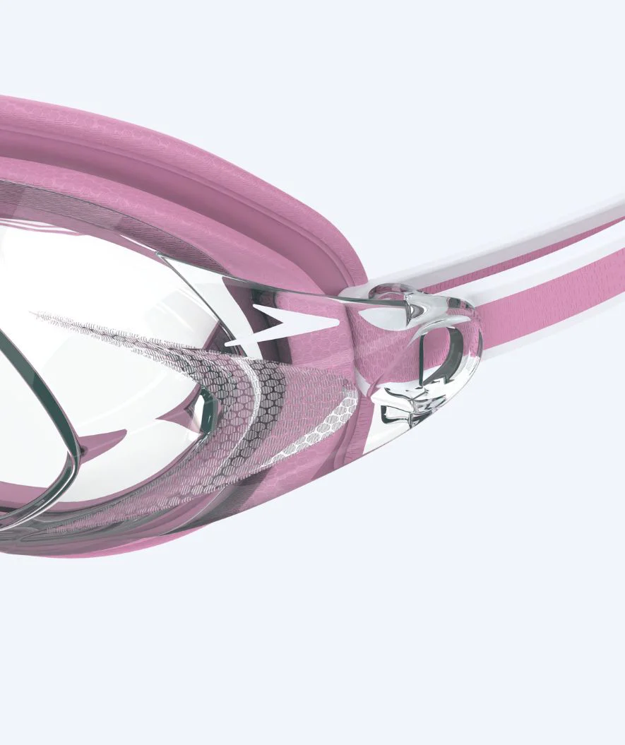 Speedo Elite okulary do pływania damskie - Vanquisher 3.0 - Jasnoróżowe/przezroczyste - Image 4