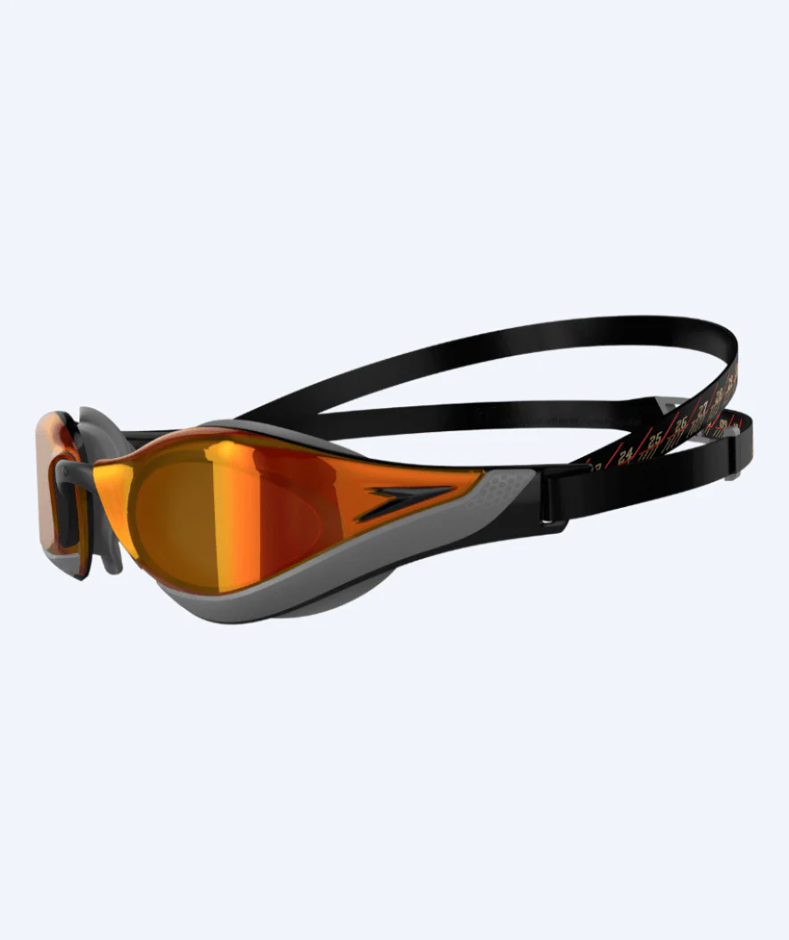 Speedo Elite okulary do pływania - Fastskin Pure Focus Mirror - Czarny/czerwony - Image 2