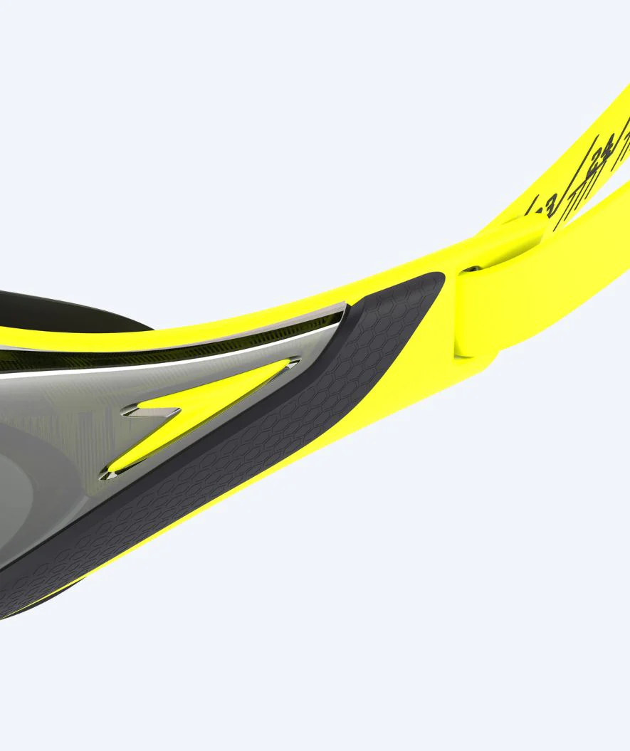 Speedo Elite okulary do pływania - Fastskin Pure Focus Mirror - Żółty/czarny - Image 6