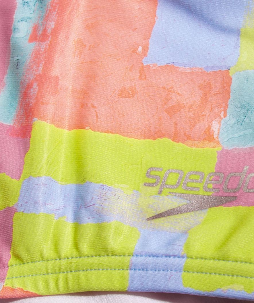 Speedo kąpielówki męskie - Club Training Allover - Różowe/żółte - Image 6
