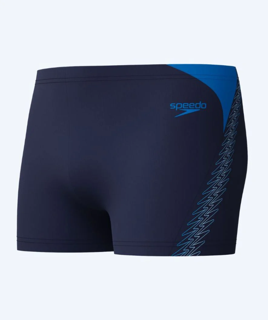 Speedo kąpielówki męskie - Hyperboom Splice - Ciemnoniebieskie/niebieskie