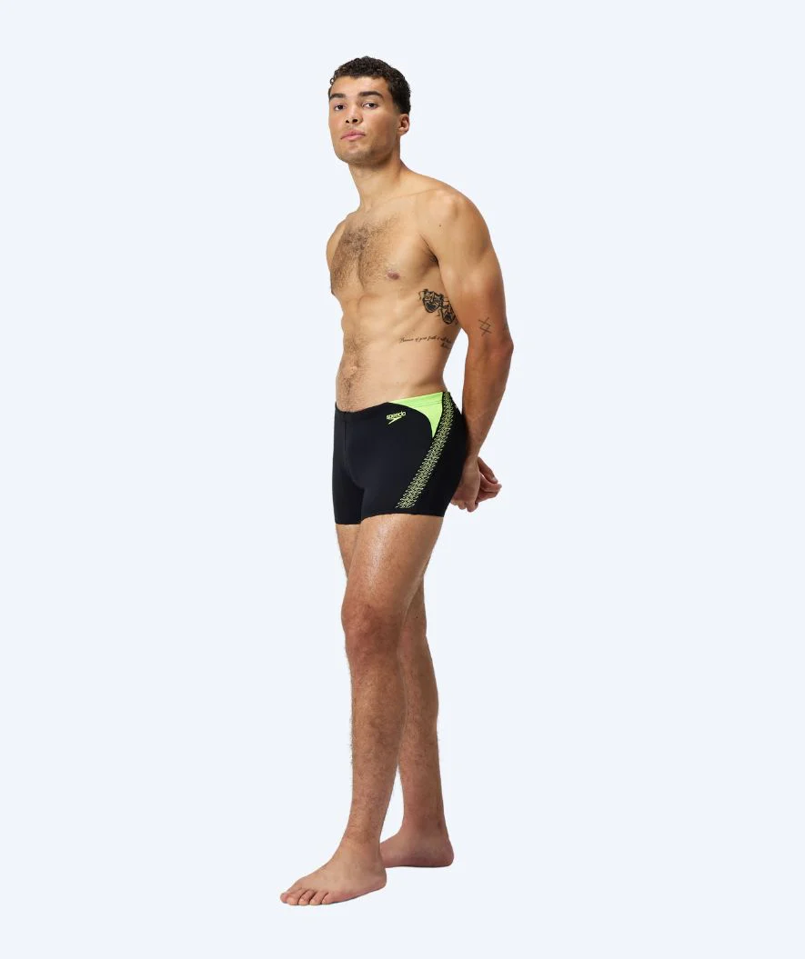 Speedo kąpielówki męskie - Hyperboom Splice - Czarne/żółte - Image 3