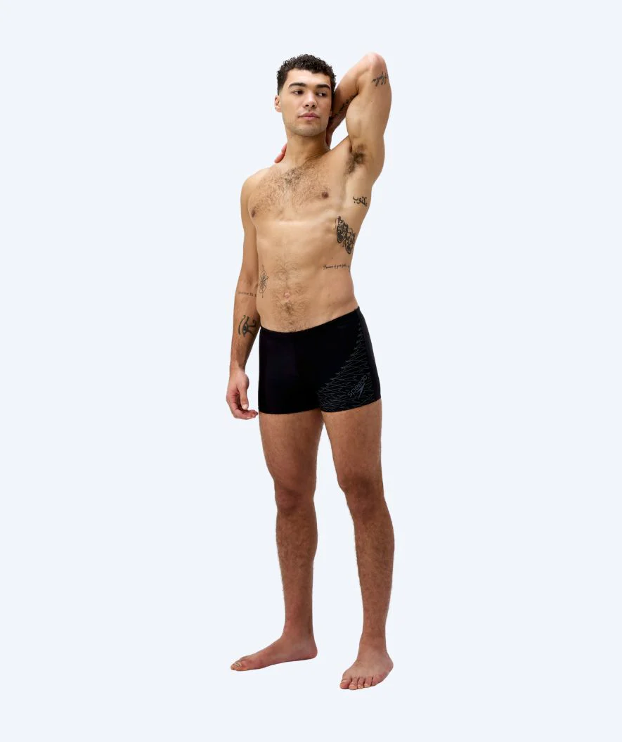Speedo kąpielówki męskie - Medley Logo - Czarne/ciemnoszare - Image 3