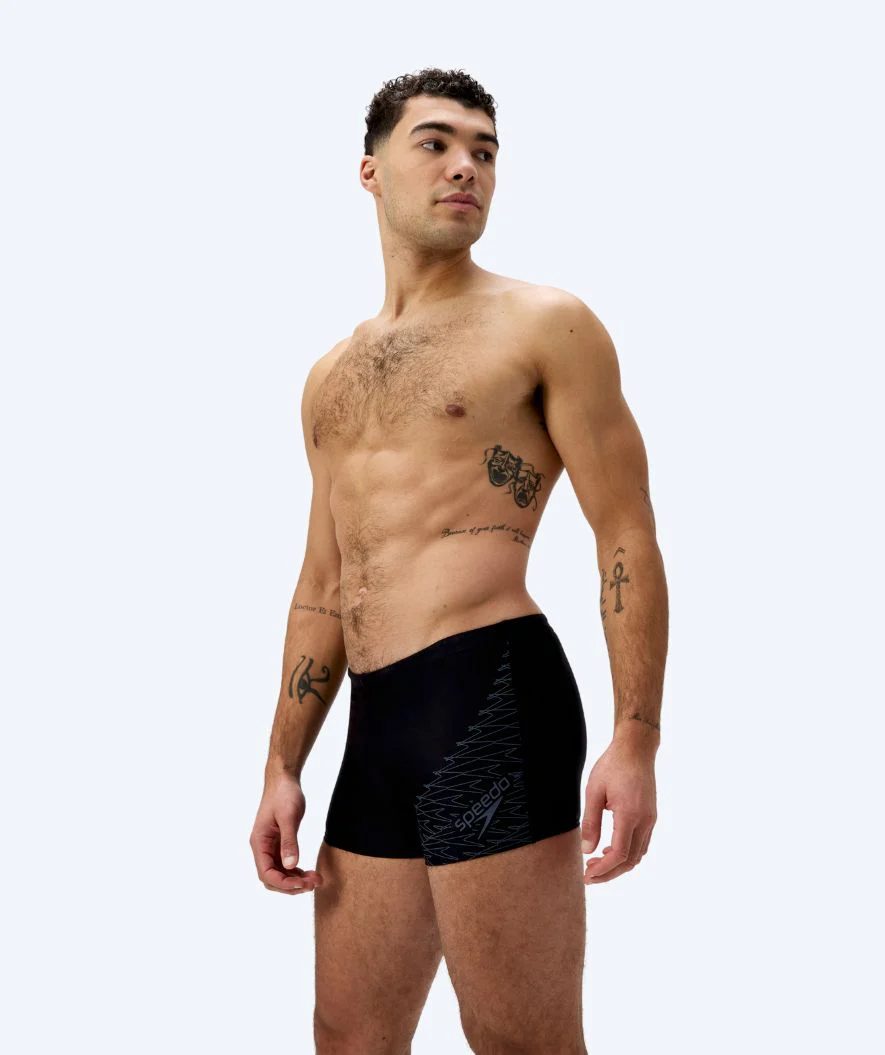 Speedo kąpielówki męskie - Medley Logo - Czarne/ciemnoszare - Image 4