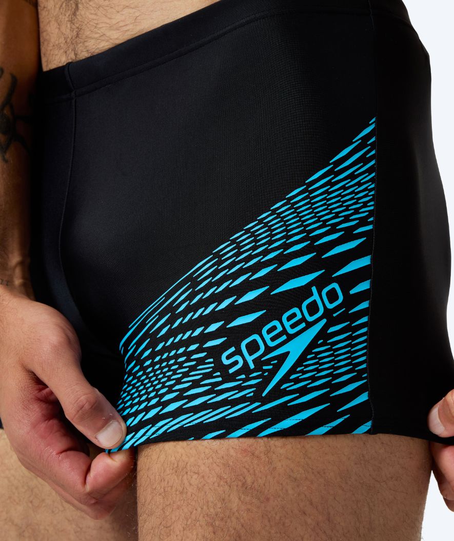 Speedo kąpielówki męskie - Medley Logo - Czarne/jasnoniebieskie - Image 5