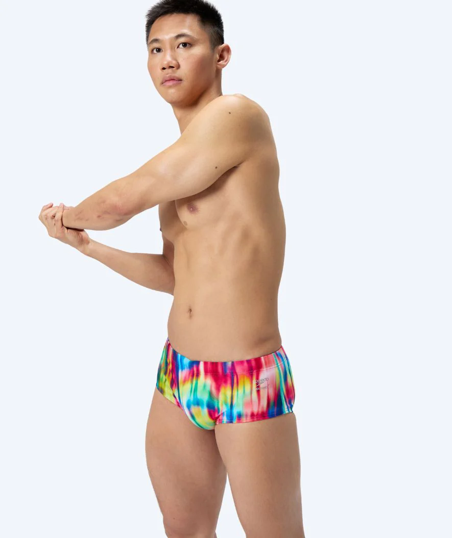 Speedo kąpielówki męskie - ML Printed - Czerwone/żółte - Image 4