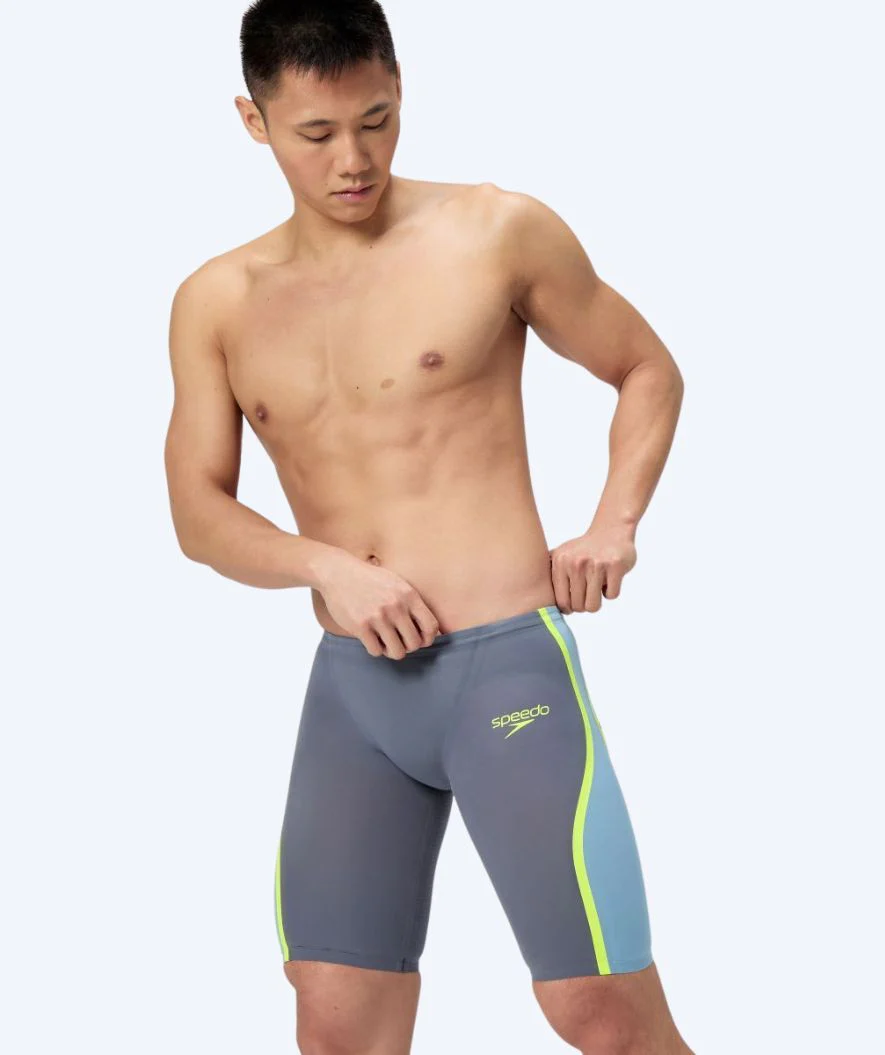 Speedo kąpielówki na zawody dla mężczyzn - LZR Pure Intent 2.0 - Szary/żółty - Image 4
