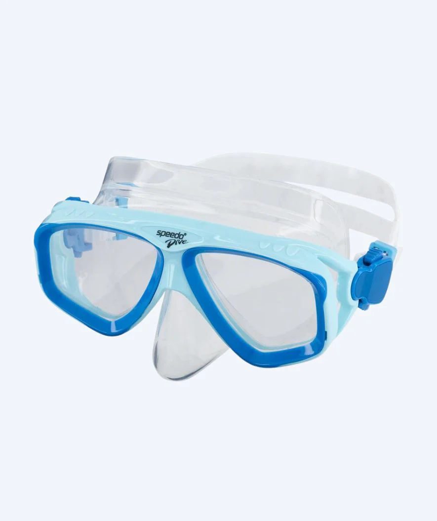 Speedo maski do nurkowania dla dorosłych - Adventure - Niebieski/przezroczysty