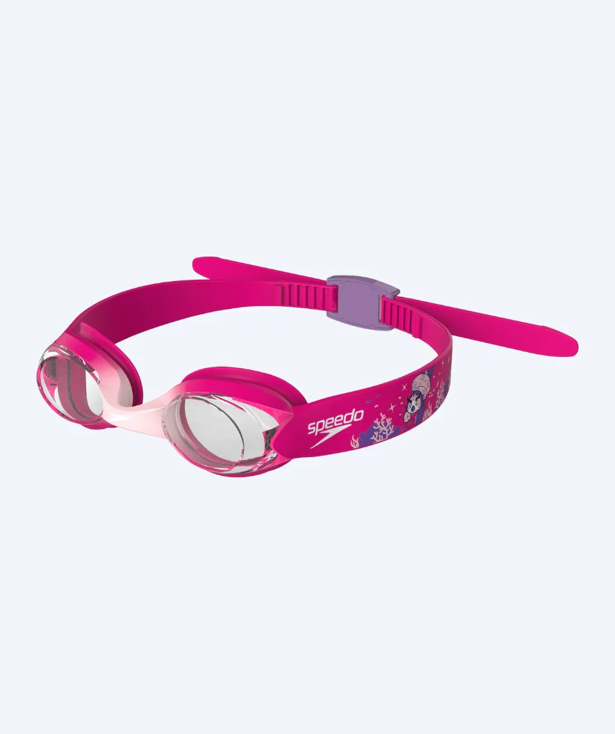 Speedo okulary do pływania dla dzieci (2-6) - Infant Illusion - Różowe/przezroczyste