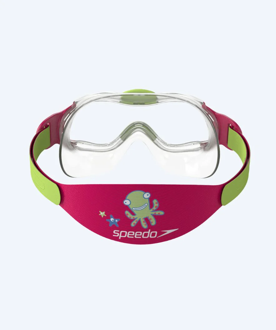 Speedo okulary do pływania dla dzieci (2-6) - Sea Squad Mask - Przezroczysty/różowy - Image 3