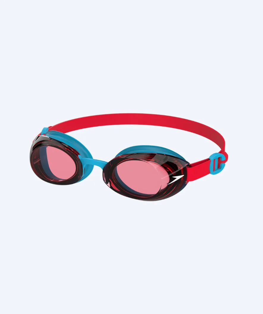 Speedo okulary do pływania dla dzieci (6-14) - Jet 2.0 - Niebieski/czerwony