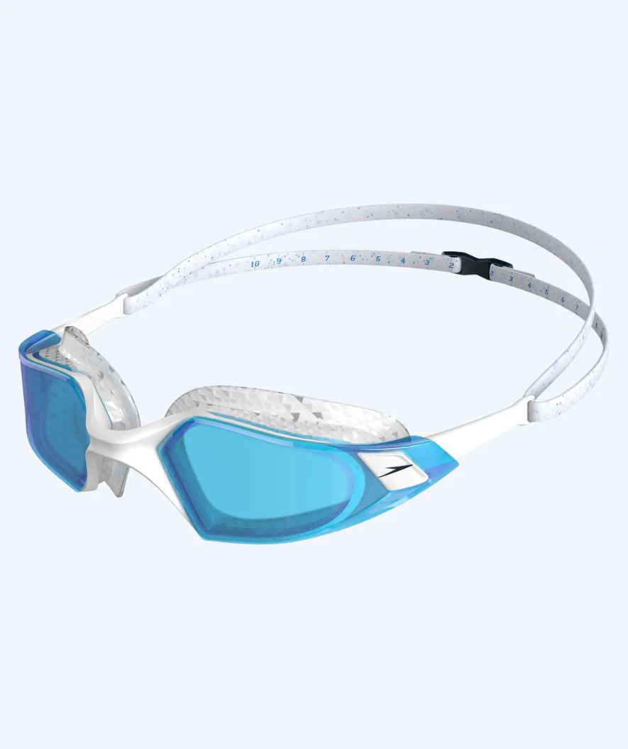 Speedo okulary do pływania na wodach otwartych - AquaPulse Pro - Biały/niebieski - Image 2