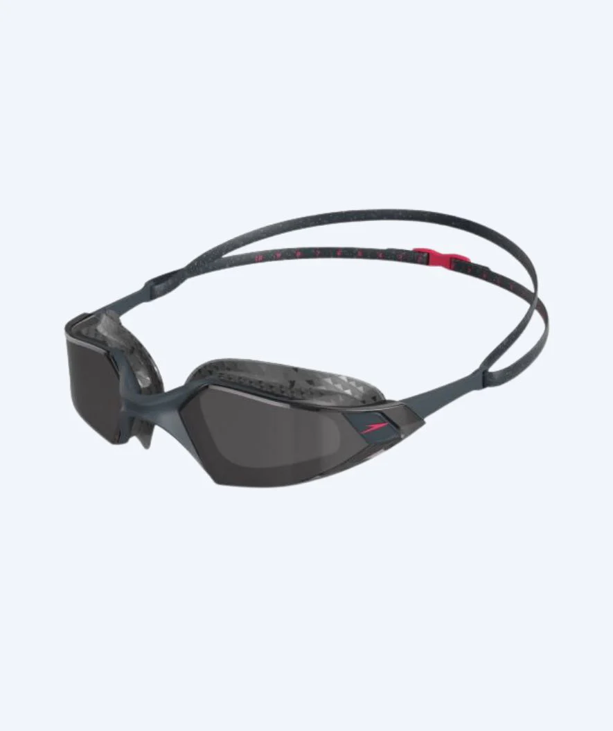 Speedo okulary do pływania na wodach otwartych - AquaPulse Pro - Czarny/czerwony