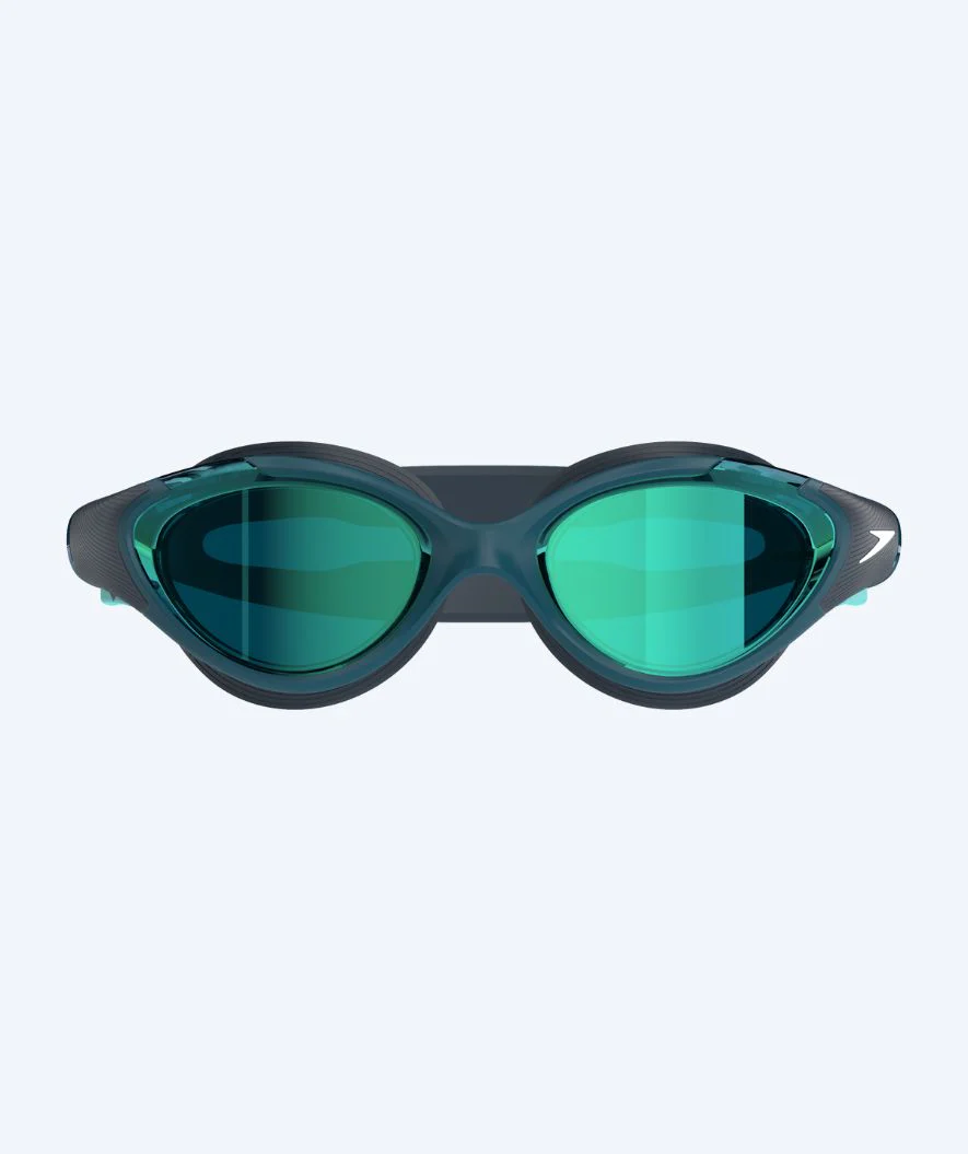Speedo okulary do pływania treningowe - Biofuse 2.0 Mirror - Ciemnoniebieskie/zielone - Image 2