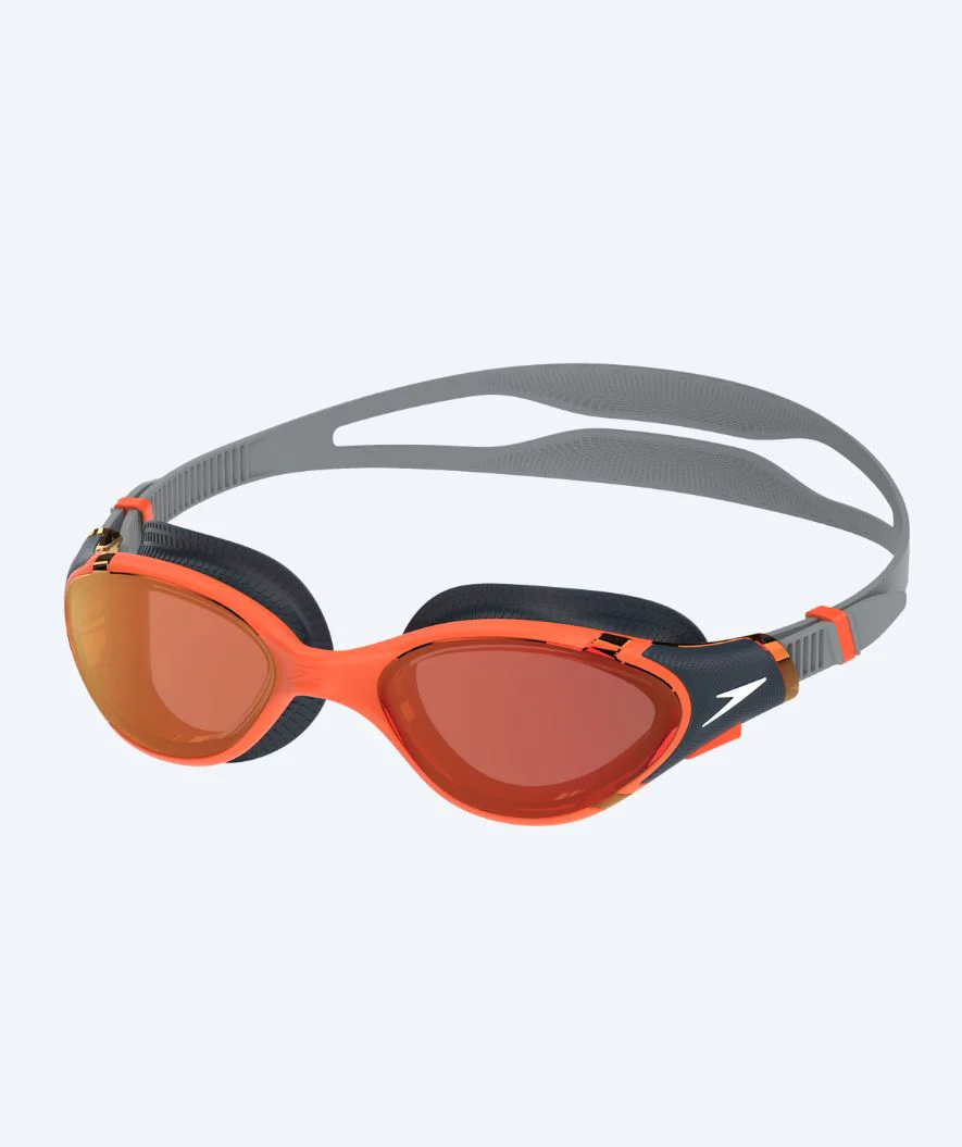 Speedo okulary do pływania treningowe - Biofuse 2.0 - Czarne/pomarańczowe