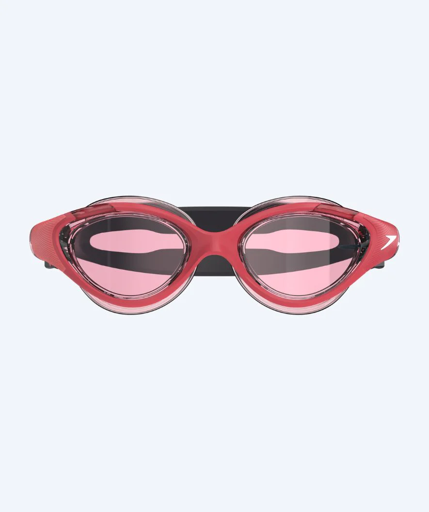 Speedo okulary do pływania treningowe damskie - Biofuse 2.0 - Czerwone/różowe - Image 2
